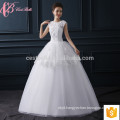 Elegant cap sleeveless slim fit cheap ball gown princess wedding dress